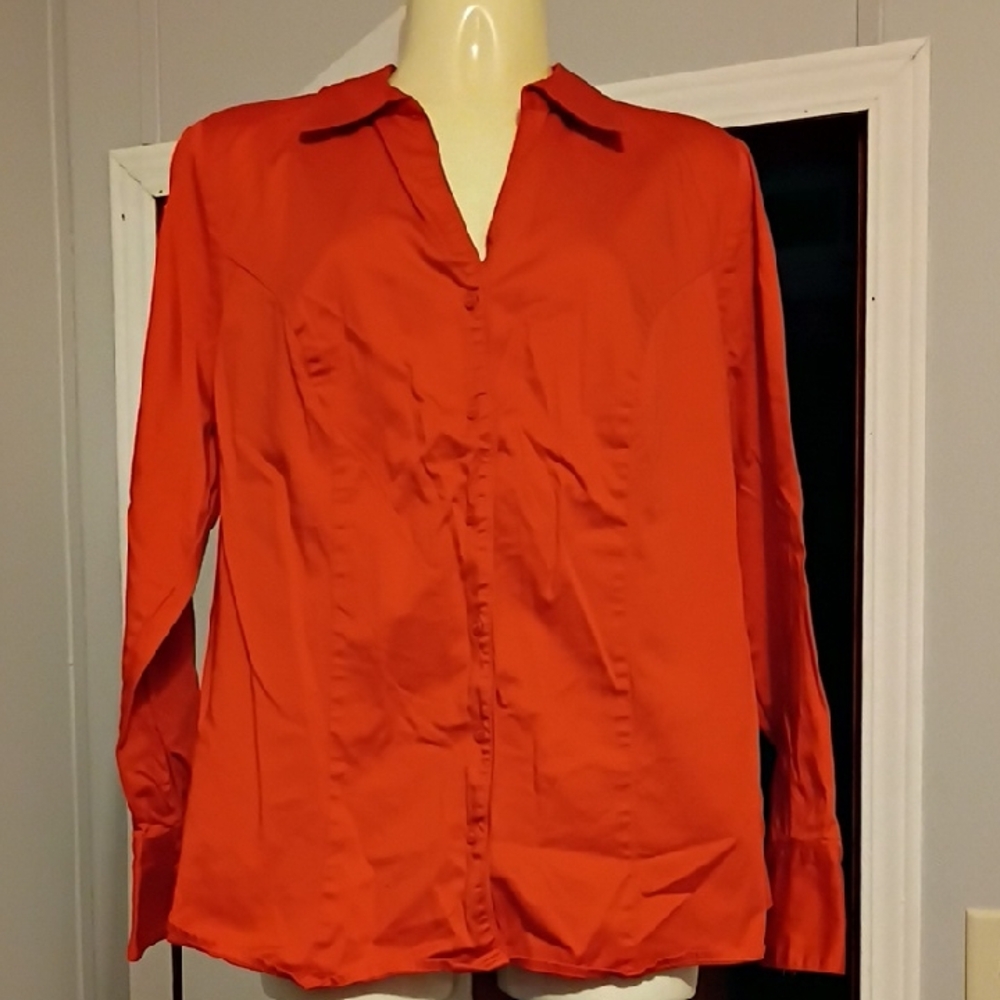 Lane Bryant Bold Orange Shirt